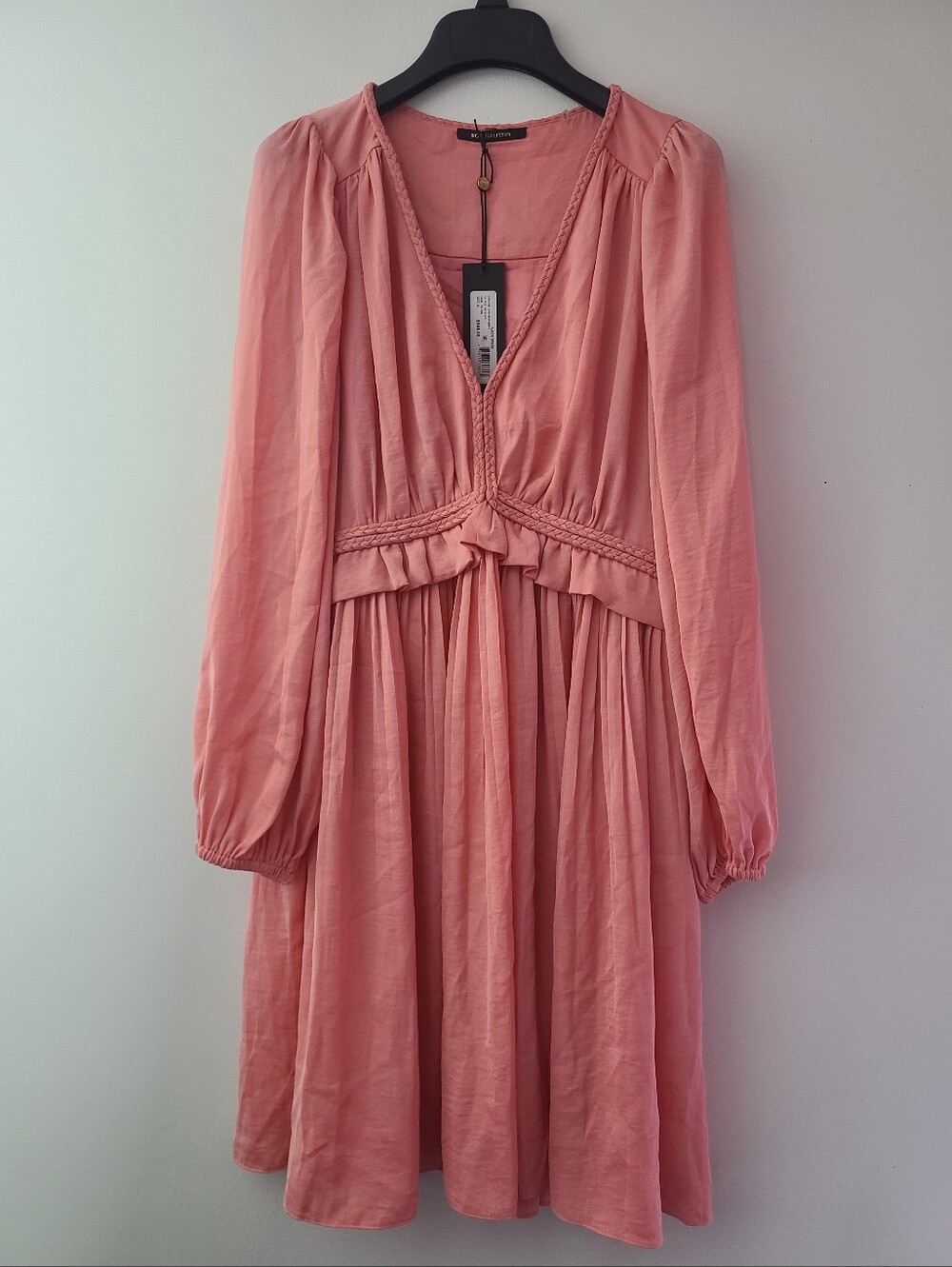 Kobi Halperin Alexis Long-Sleeve V-Neck Dress Womens Size Small